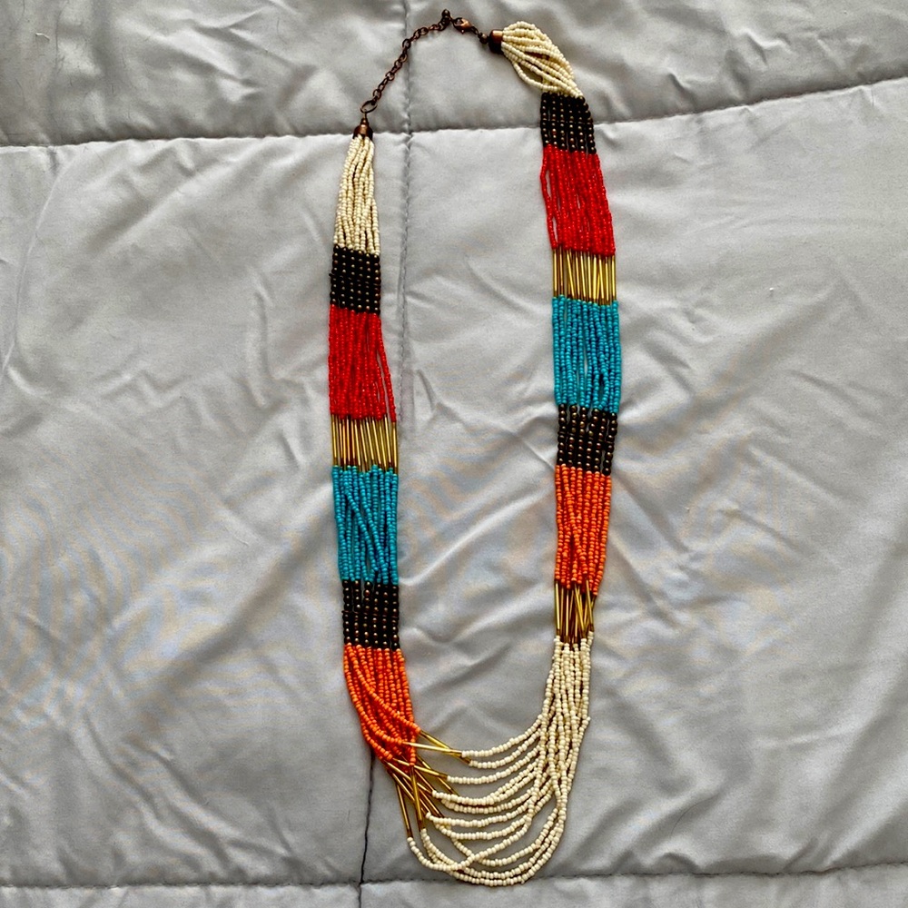 Long beaded necklace